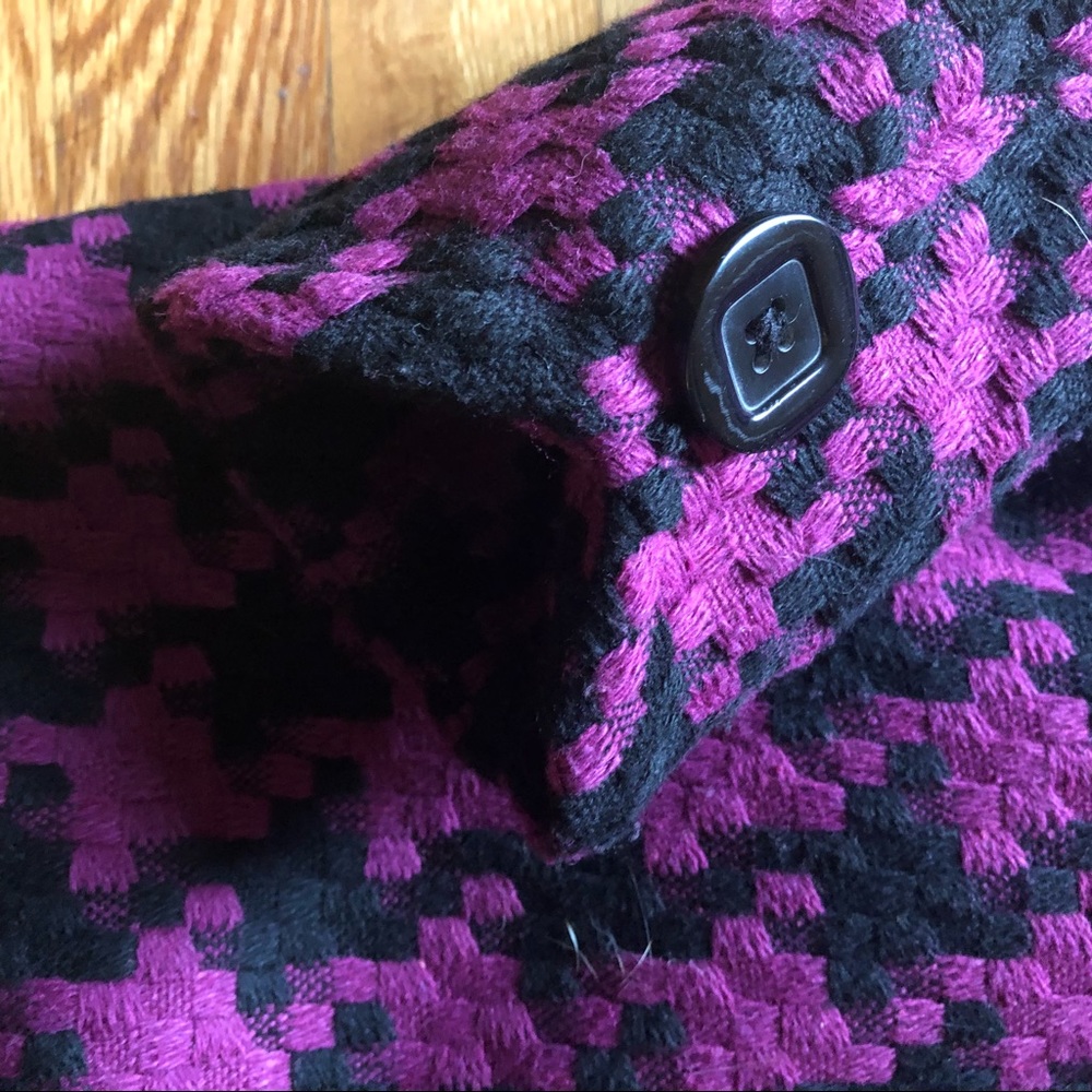 Candies, L, houndstooth pea coat